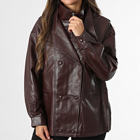 Classic Series - Giacca Donna Effetto Ecopelle 213 Bordeaux