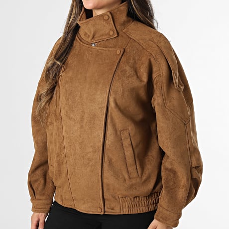 Classic Series - Giacca Zippata Scamosciata Donna 215 Cammello
