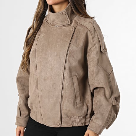 Classic Series - Veste Zippée Suédine Femme 215 Taupe