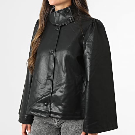 Classic Series - Giacca Similpelle Bottonata Donna 220 Nero