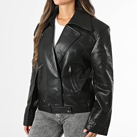 Classic Series - Giacca Donna Effetto Ecopelle 207 Nero