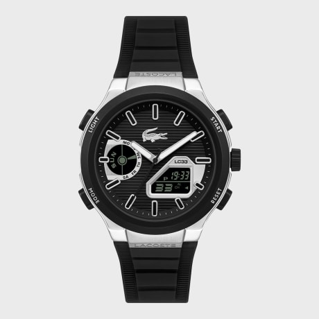 Lacoste - Horloge LC33 Premium Zwart Zilverkleurig