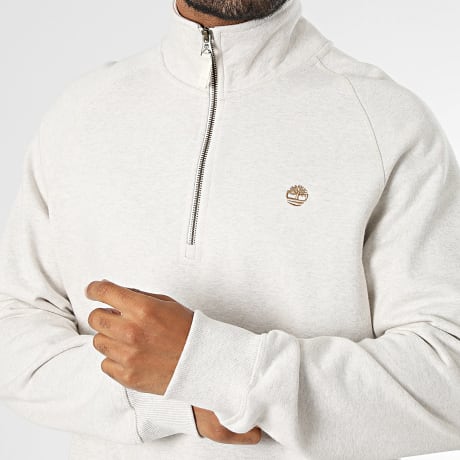 Timberland - Sudadera con cuello y logo bordado Tree 1 0YHB9 beige claro