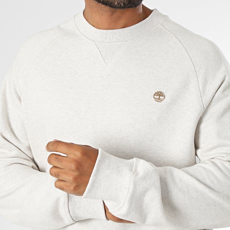 Timberland - Sudadera cuello redondo LB Crew regular fit 0YHBA beige claro