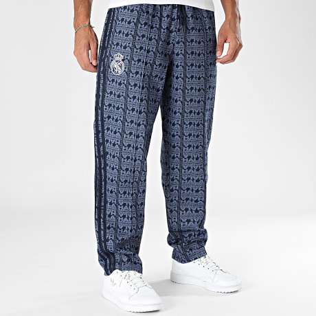 Adidas Originals - Broek Wijd Met Strepen Real Madrid KG2992 Marineblauw