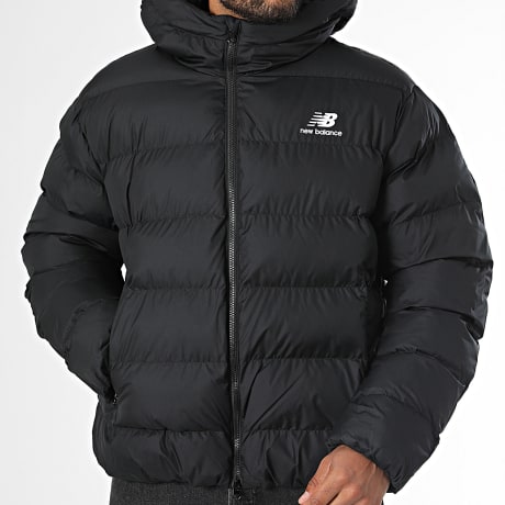 New Balance - Doudoune Capuche Zippée Bos Puf MJ62G17O Noir