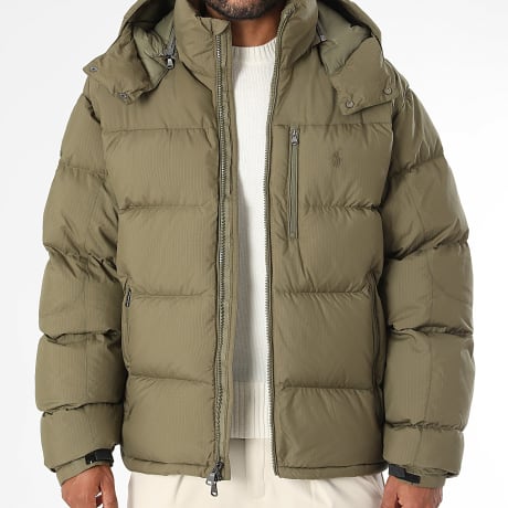 Polo Ralph Lauren - Doudoune Capuche Zippée Original Player Vert Kaki