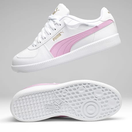 Puma - Baskets Femme Club LT SL Jr 409058 White Mauve Glow Puma Gold