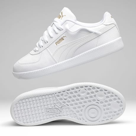 Puma - Baskets Femme Club LT SL Jr 409058 White Puma Gold Vapor Gray