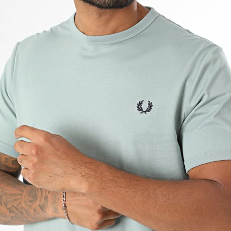 Fred Perry - Tee Shirt Ringer M3519 Bleu Clair