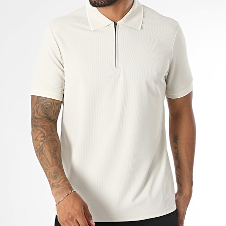 Frilivin - Kurzarm Polo 677 Hellbeige
