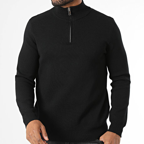 Frilivin - Sweat Col Zippé 209 Noir