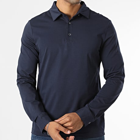 Frilivin - Polo Lange Mouwen 408 Marineblauw