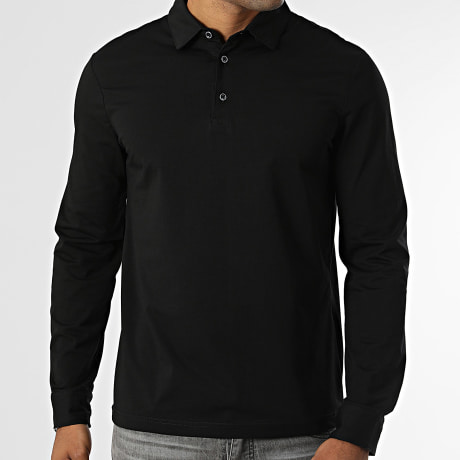 Frilivin - Polo Lange Mouwen 408 Zwart