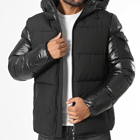 Kymaxx - Plumífero Capucha Negro