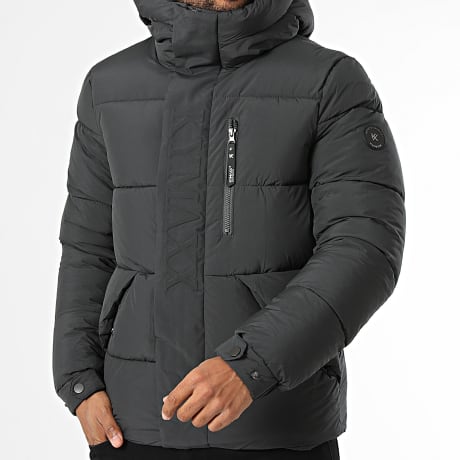 Kymaxx - Plumífero con capucha Gris Antracita