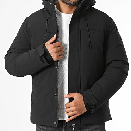 Kymaxx - Parka Zippée A Capuche Noir