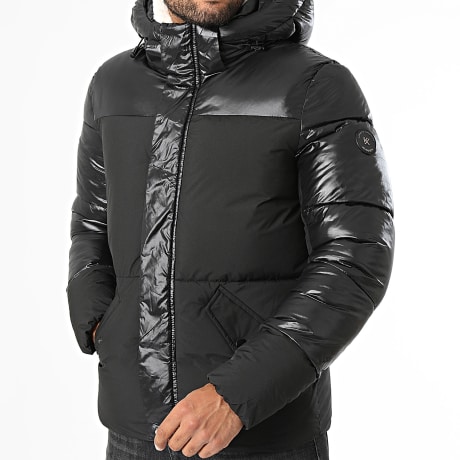 Kymaxx - Plumífero con capucha Negro
