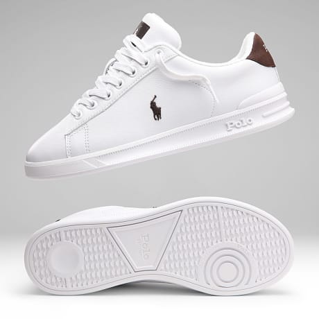 Polo Ralph Lauren - Sneakers Heritage Court III White Dark Brown