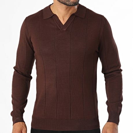Frilivin - Pull Col V 645 Marron