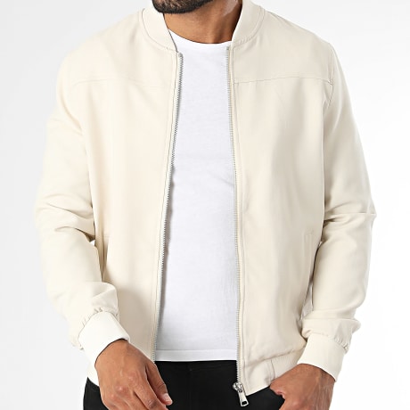 Frilivin - Chaqueta con Cremallera 122 Beige Claro