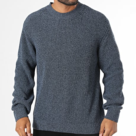 Jack And Jones - Trui Fusion Knit Label Marineblauw