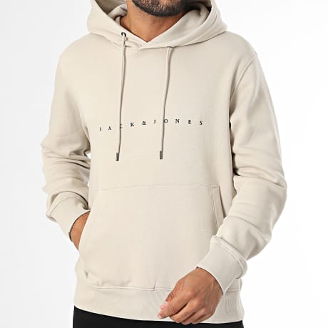 Jack And Jones - Hoodie met capuchon Star Licht Beige