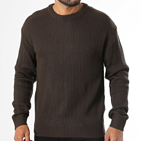 JJ Rebel - Pull En Maille Logan Marron