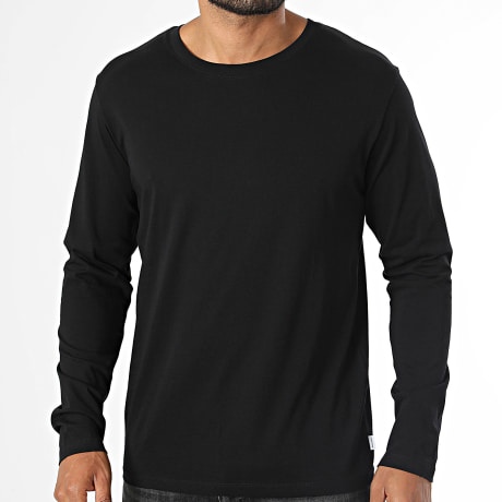 Jack And Jones - T-Shirt Lange Mouwen Organic Basic Zwart