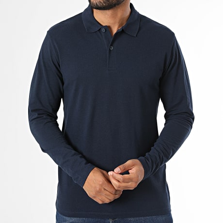 Jack And Jones - Polo Lange Mouwen Kane Marineblauw