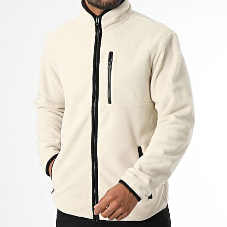 Jack And Jones - Jass Polair Lupo Fleece Zipped Beige