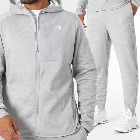 The North Face - Completo Survêtement Perf Fleece FZ A8CVT A8CW0 Grigio Melange