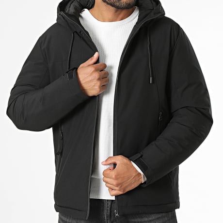 Kymaxx - Parka Zippée Capucha Negro