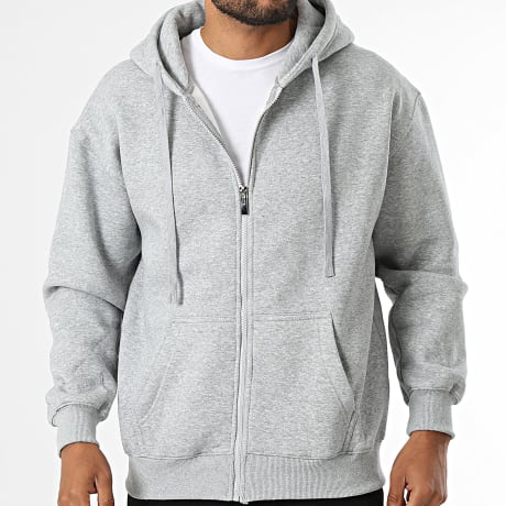 MTX - Sweat Capuche Zippé 010 Gris Chiné
