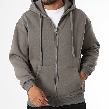 MTX - Sweat Capuche Zippé 010 Gris Anthracite