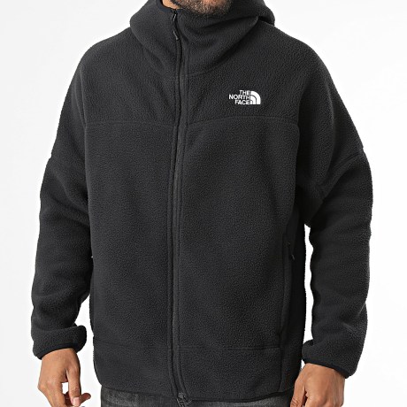 The North Face - Giacca Polar Zip Con Cappuccio Mask Fleece A8J6Q Nero