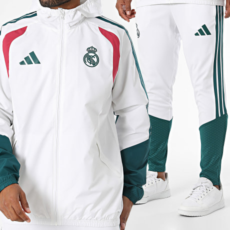Adidas Sportswear - Ensemble De Survetement Real Madrid KZ2492 KZ3074 Blanc Vert