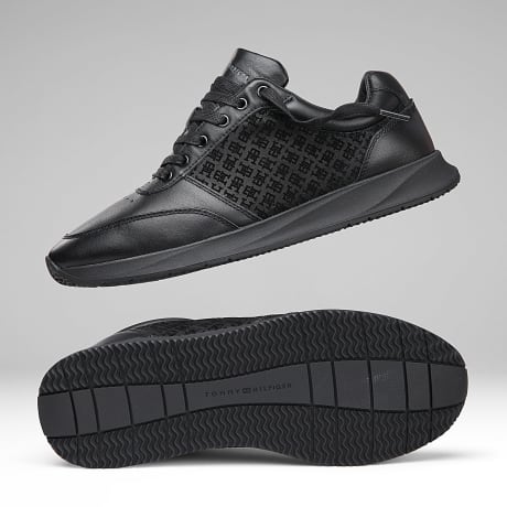 Tommy Hilfiger - Baskets Elevated Mono Mix Runner 6015 Black