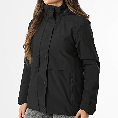 Classic Series - Parka con Cappuccio e Zip Donna 320 Nero
