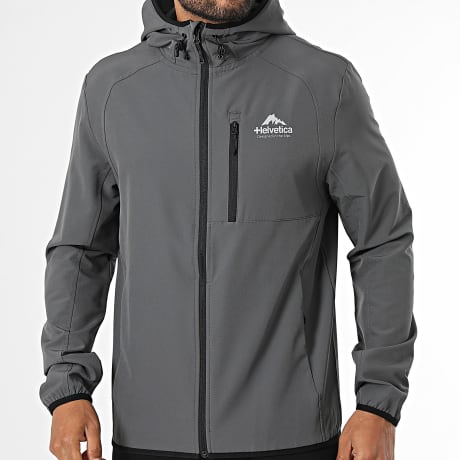 Helvetica - Jass Tigne 04 Capuchon Zipped Grijs Antraciet