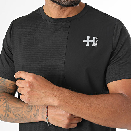 Helvetica - T-Shirt Clusaz 12 Zwart