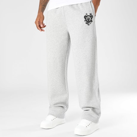 Teddy Yacht Club - Joggingbroek wijd Monogram Grijs Gemêleerd Zwart