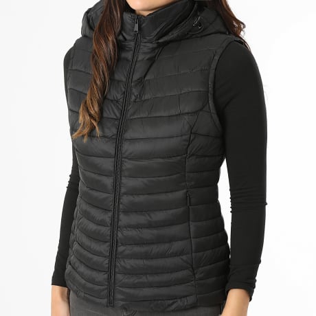 Classic Series - Doudoune Sans Manches A Capuche Femme 014 Noir
