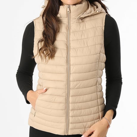 Classic Series - Doudoune Sans Manches A Capuche Femme 014 Beige