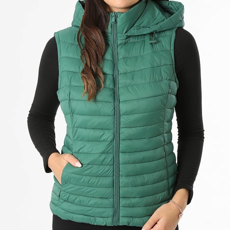 Classic Series - Doudoune Sans Manches A Capuche Femme 014 Vert