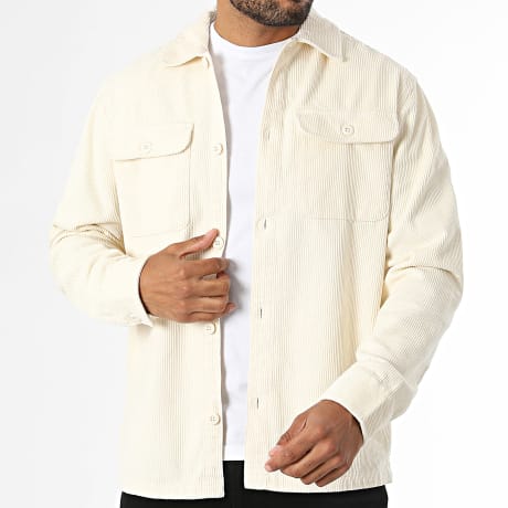 Jack And Jones - Surchemise Velours Côtelé Regent Beige Clair