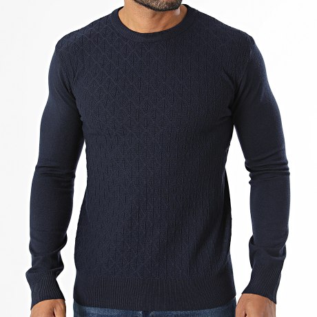 MTX - Pull Texturé 850 Bleu Marine