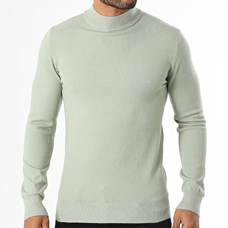 MTX - Pull Col Montant 001 Vert Clair