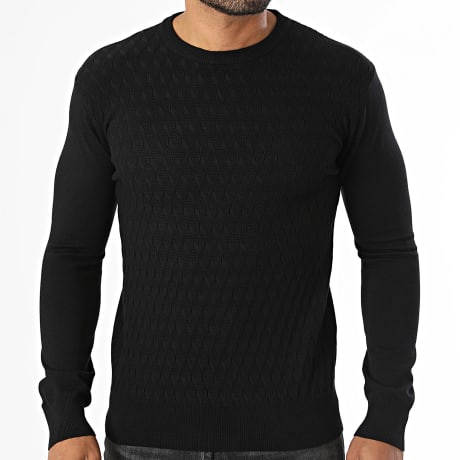 MTX - Pull Texturé 872 Noir