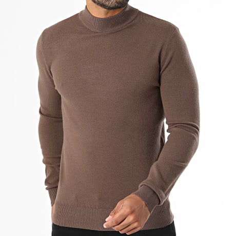MTX - Pull Col Montant 001 Marron